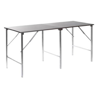 Arbeitstisch aus Edelstahl, Höhe: 79cm, Oberfläche: 200 x 90 cm