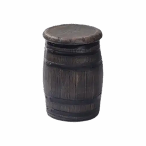 Fass-Barhocker niedrig