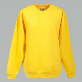 Sweat-Shirt, unisex, gelb, L