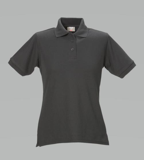 Damen Polo-Shirt, kurzarm, schwarz, M