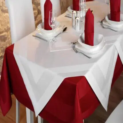 Gastro Tischläufer 130 x 40 cm Bordeaux 10er Pack