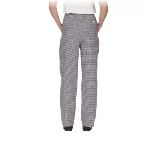 Damen Kochhose schwarz/weiß pepita (S-XL) – Bild 3