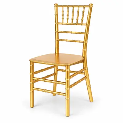 Hochzeitsstuhl Tiffany Gold für Hochzeiten, Bankette und festliche Veranstaltungen