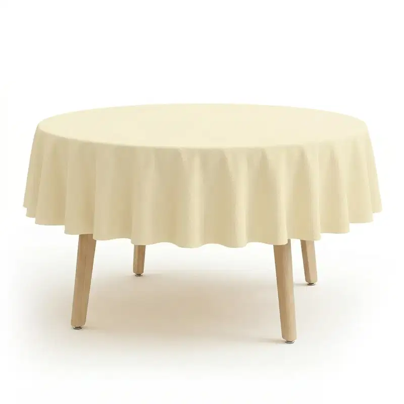 Gastro Tischdecke Catering rund Ecru Gastro Tischdecke Catering rund Ecru