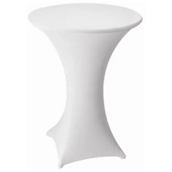 Stehtischhusse Stretch Ø60 weiß