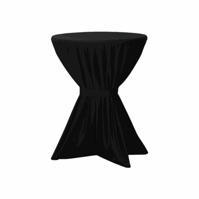 Stehtischdecke Metro 80 cm Schwarz
