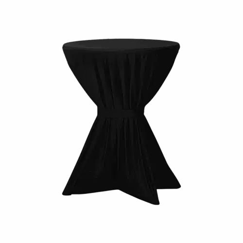 Stehtischdecke Metro 80 cm Schwarz