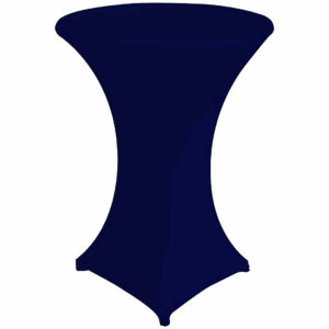 Stehtischhusse Stretch Zürich Blau