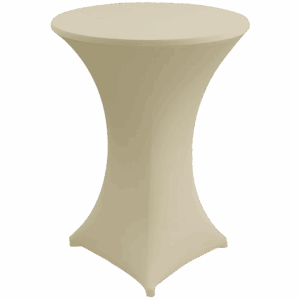 Stehtischhusse Stretch Zürich Creme