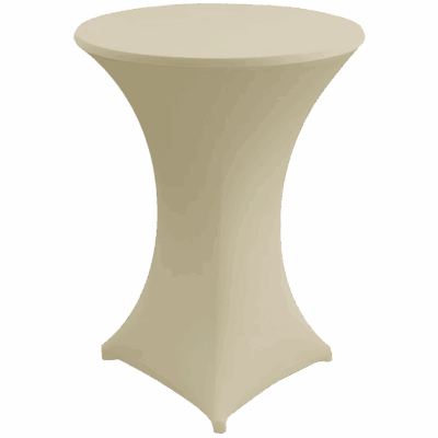 Stehtischhusse Stretch Zürich Creme