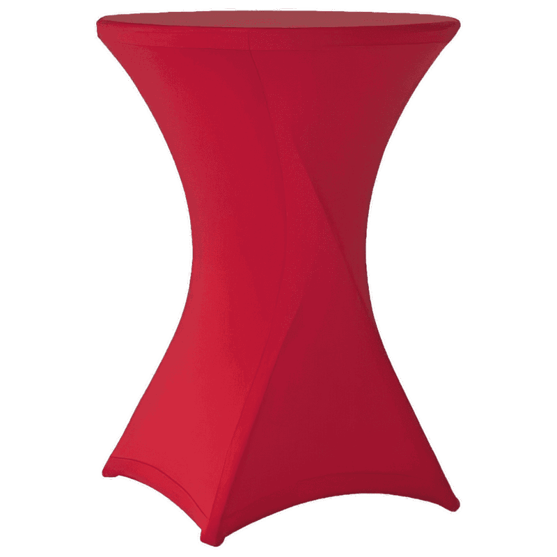 Stehtischhusse B1 60,70,80 cm Stuttgart Rot - schwer entflammbar