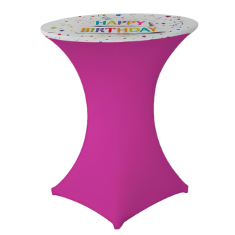 Stretchhaube Geburtstag Motiv 80-85 cm