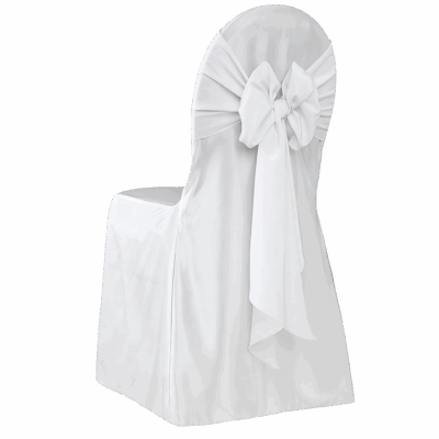 Stuhlhusse Milena Weiß 10er Pack