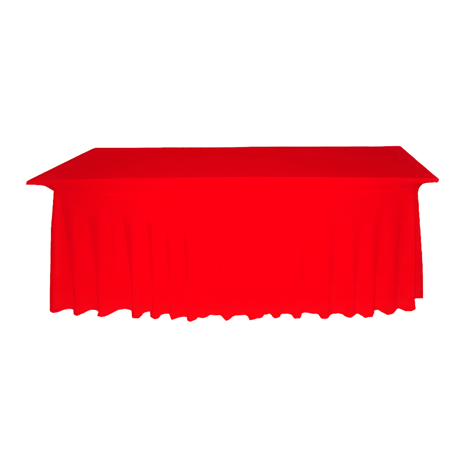 eckige Tischhusse Deluxe Rot (5 Größen)