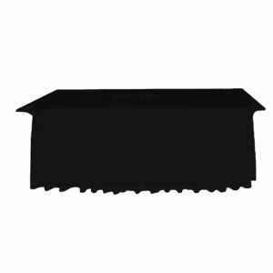 eckige Tischhussen Schwarz