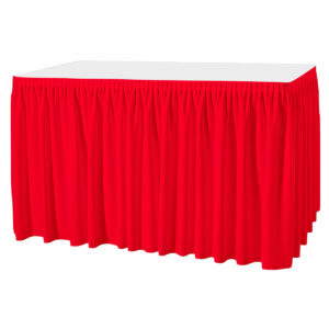 Skirting Excellent Plisseefalte Rot