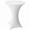 Stehtischhusse 60 - 70 - 80 cm Stretch Weiß