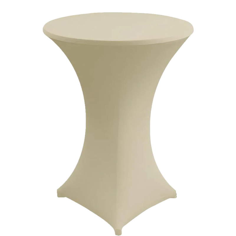Stehtischhusse B1 60,70,80 cm Creme Zürich - schwer entflammbar