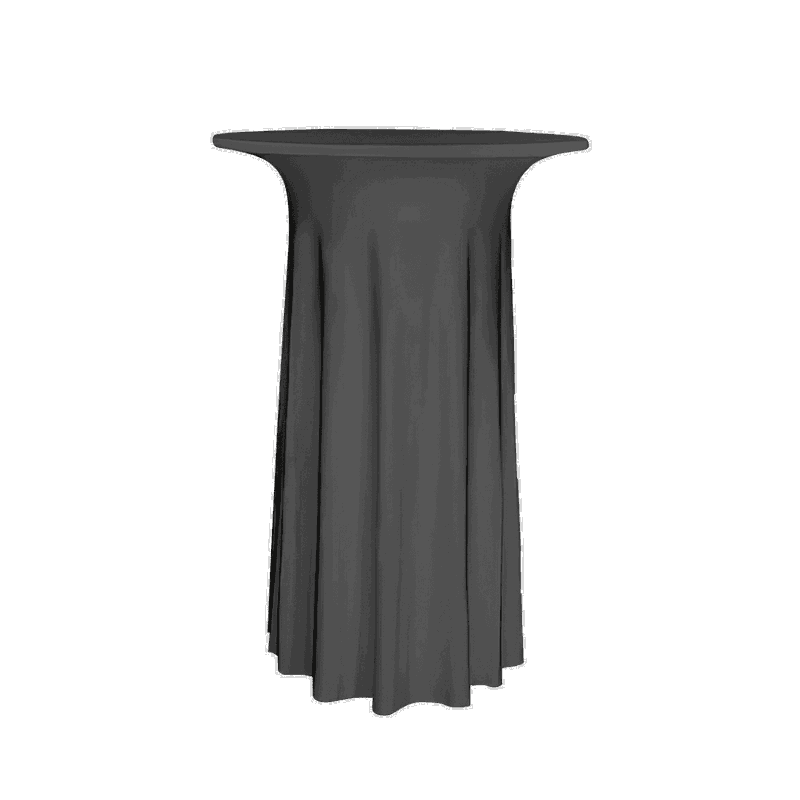 Stehtischhusse B1 70,80 cm Anthrazit Luxor Deluxe - schwer entflammbar