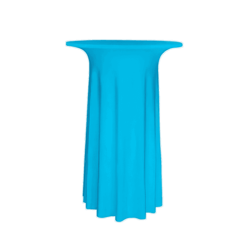Stehtischhusse B1 70,80 cm Türkis Luxor Deluxe - schwer entflammbar