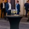 Stehtischhusse Stretch Anthrazit B1