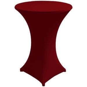 Stehtischhusse B1 60,70,80 cm Bordeaux Zürich - schwer entflammbar