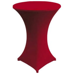 Stehtischhusse B1 60,70,80 cm Rot Zürich- schwer entflammbar