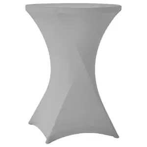 Stehtischhusse B1 60,70,80 cm Grau Stuttgart- schwer entflammbar