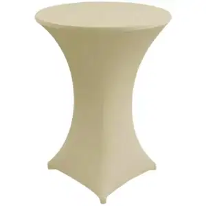 Stehtischhusse Stretch 60,70,80 cm Creme