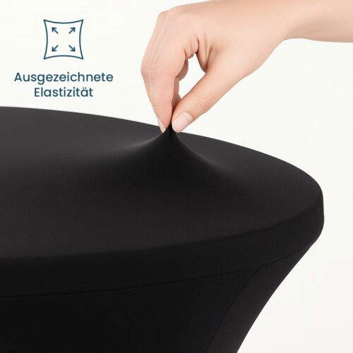 stehtischhussen elastic anthrazit