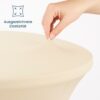 stehtischhussen elastic creme