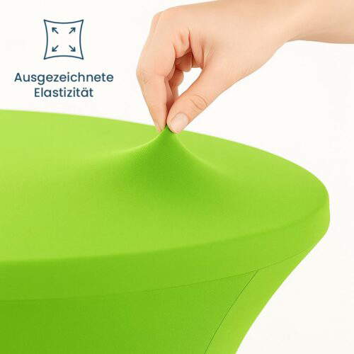 stehtischhussen elastic grün