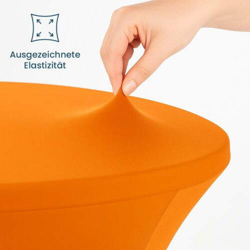 stehtischhussen elastic orange