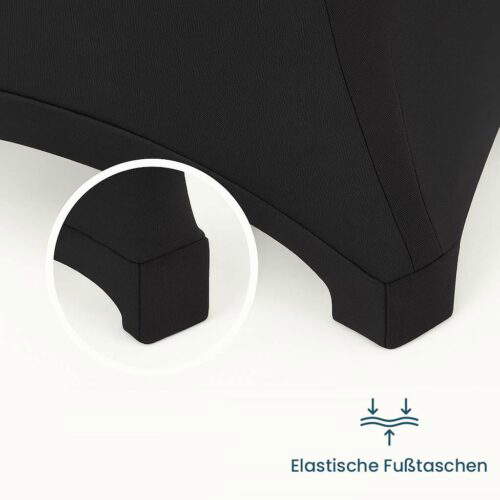 stehtischhussen elastische fusstaschen anthrazit