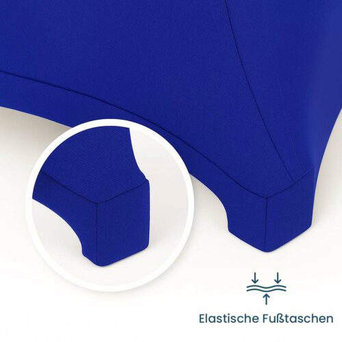 Stehtischhusse Stretch Zürich Dunkelblau B1 (3 Größen) – Bild 3