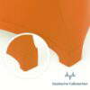 stehtischhussen elastische fusstaschen orange