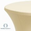 stehtischhussen perfekte passform creme