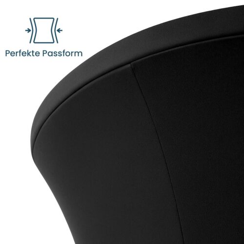 stehtischhussen perfekte passform schwarz
