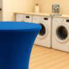 stehtischhussen washbar blau