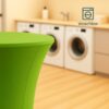 stehtischhussen washbar grün