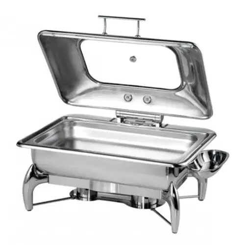 Chafing Dish mit Glasdeckel GN 1/1