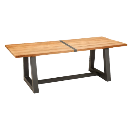 Tisch Campione Anthrazit/Teak 220 x 100 x 75,5 cm