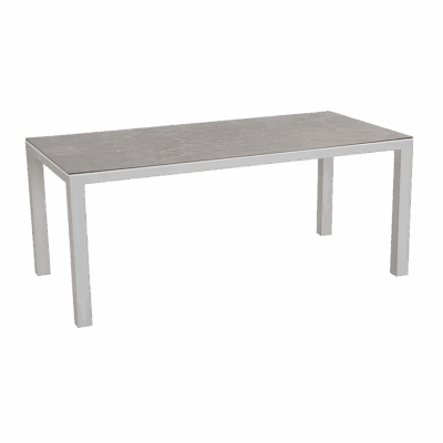 Tisch Houston Silber/Anthrazit 160 x 90 cm