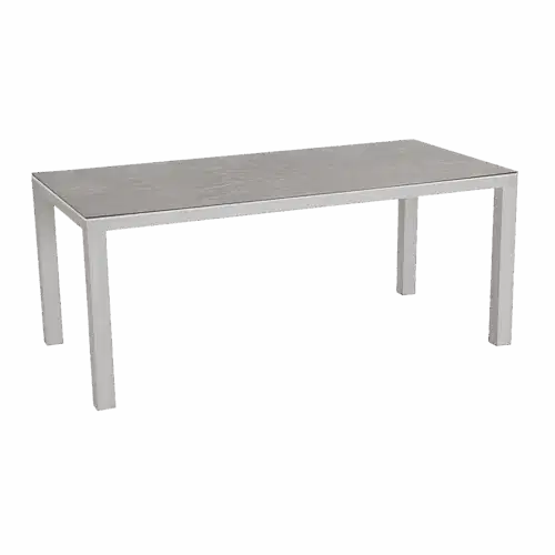 Tisch Houston Silber/Anthrazit 160 x 90 cm