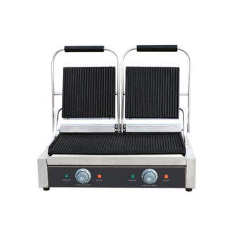 Professionelle Küchenausstattung für Gastronomie & Hotellerie 4 Kontaktgrill / 580 x 410 x 190 (mm)