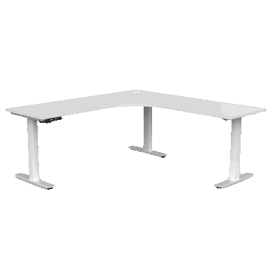 Steh Sitztisch mit Anbautisch 180