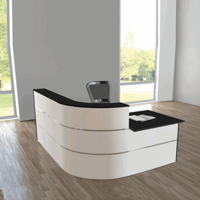 Design Theke Cento Ausführung 4 / weiß-anthrazit