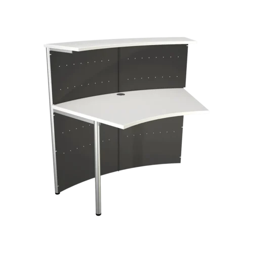 Milano Anbautheke 45°, anthrazit/weiß Milano Anbautheke 45°, anthrazit/weiß