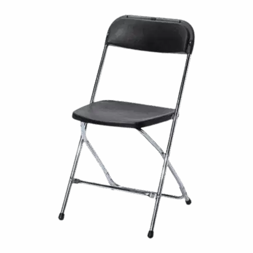 Klappstuhl Budget schwarz/chrom