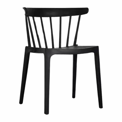 Medaillon-Stuhl Windson Schwarz – Bild 1